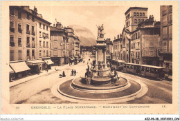 AEZP8-38-0666 - GRENOBLE - La Place Notre Dame - Monument Du Centenaire  - Grenoble