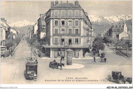AEZP8-38-0665 - GRENOBLE - Avenues De La Gare Et Alsace-lorraine  - Grenoble