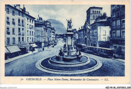 AEZP8-38-0667 - GRENOBLE - La Place Notre Dame - Monument Du Centenaire  - Grenoble