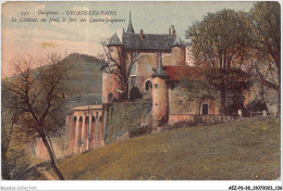 AEZP6-38-0534 - DAUPHINE - URIAGE-LES-BAINS - Le Chateau - Au Fond - Le Fort Des  Quatre-seigneurs - Uriage