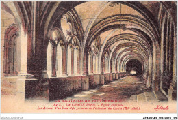 AFAP7-43-0672 - LA CHAISE-DIEU - église Abbatiale - Les Arcades D'un Beau Style Gothique De L'intérieur Du Cloître - La Chaise Dieu