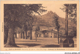 AFAP4-43-0409 - BAS-en-BASSET - Cure D'air - Plage - Château De Rochebaron Vu De St-julien - Autres & Non Classés