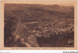 AFAP4-43-0413 - BAS-en-BASSET - Panorama Vu Du Château De Rochebaron - Autres & Non Classés