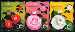 Croatia - 2024 - Flora - Camelia Flowers - Mint Stamp Set - Croatia