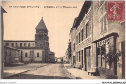 AFAP4-43-0402 - ST-GEORGES D'AURAC - L'église Et Le Monument - Autres & Non Classés