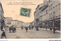 AFAP4-43-0327 - LE PUY-en-VELAY - Le Boulevard St-louis Et La Statue Du Général Lafayette - Le Puy En Velay