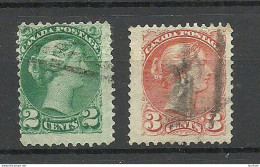 CANADA Kanada 1870/1894 Michel 27 & 29 O Queen Victoria - Used Stamps