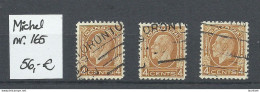 CANADA Kanada 1932/1933 Michel 165 O King George V, 3 Exemplares - Used Stamps