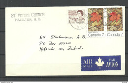 CANADA 1970ies Air Mail Luftpost Cover To Finland - Lettres & Documents