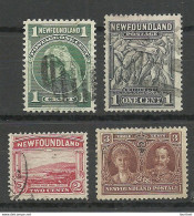 NEWFOUNLAND Canada 1898-1932, 4 Stamps, O - Sonstige & Ohne Zuordnung
