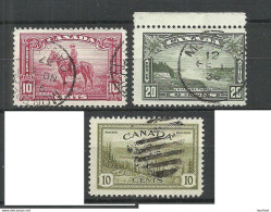 NEWFOUNLAND Canada 1935-1946, 3 Stamps, O - Gebraucht