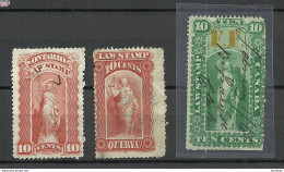 CANADA Taxe Tax Revenue Law Stamps O - Fiscale Zegels