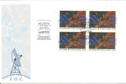 Finland FDC 7-6-1991 EUROPA CEPT 2.90 In Block Of 4 With Cachet - 1991