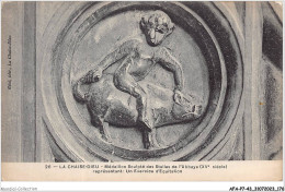 AFAP7-43-0747 - LA CHAISE-DIEU - Médaillon Sculpté Des Stalles De L'abbaye - Représentant - Un Exercice D'equitation - La Chaise Dieu