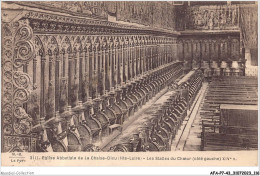 AFAP7-43-0717 - église Abbatiale De LA CHAISE-DIEU - Les Stalles Du Choeur - Côté Gauche XIV Siècle - La Chaise Dieu
