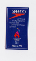 Speedo Atlanta 1996  Cm 7,5 X 4  ADESIVO STICKER  NEW ORIGINAL - Stickers