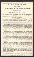 Doodsprentje / Image Mortuaire Justine Cousement - Nollet Moorsele 1853-1935 - Obituary Notices