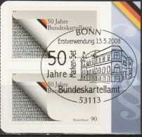 Deutschland 2008 Aus MH 72 50 Jahre Bundeskartellamt Mi-Nr. 2655 2er Block O Gest. EST Bonn ( B 2904 ) - Usados