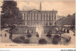 AHXP2-33-0188 - BORDEAUX - Le Jardin De L'hôtel De Ville  - Bordeaux