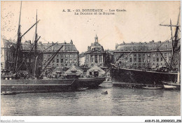 AHXP1-33-0129 - BORDEAUX - Les Quais - La Douane Et La Bourse  - Bordeaux