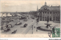 AHXP6-33-0682 - BORDEAUX - La Place De La Bourse Vers Le Quai De La Douane - LL - Bordeaux