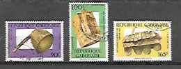 TIMBRE OBLITERE DU GABON DE  1988 N° MICHEL 1005/06 1008 - Gabon