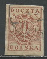 Pologne - Poland - Polen 1919 Y&T N°172 - Michel N°66 (o) - 3h Aigle National - Used Stamps