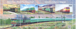 2024.Kyrgyzstan, , Locomotives Of Kyrgyzstan, S/s,  Mint/** - Kirgizië