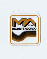MPA Helmets Agordo Italy  Cm 5 X 5  ADESIVO STICKER  NEW ORIGINAL - Pegatinas