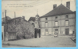 Ardennes-Vallée De La Semoy-Les Hautes-Rivières(Monthermé)-+/-1920-Place De L'Ecole-Edit.Mme Guillaume, Charleville - Montherme