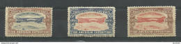 USA 1901 Pan American Exposition 1901 Buffalo & Niagara Advertising Poster Stamps Reklamemarken, 3 Different MNH - Ungebraucht