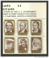 USA Poster Stamps Ca 1940 - Erinnophilie