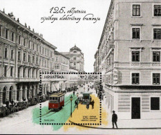Croatia - 125 Years Of Rijeka Electric Tram - Mint Souvenir Sheet - Kroatië