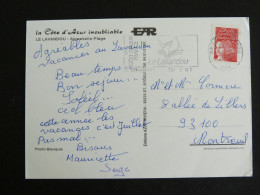 LE LAVANDOU - VAR - FLAMME SUR MARIANNE LUQUET - AIGUEBELLE PLAGE - Mechanical Postmarks (Advertisement)