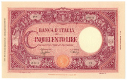 500 LIRE BARBETTI GRANDE C TESTINA FASCIO 31/03/1943 FDS-/FDS - Regno D'Italia - Altri