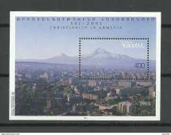ARMENIEN Armenia 1995 Michel Block 6 MNH Erevan Stadtansicht Luftaufnahme - Arménie