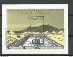 ARMENIEN Armenia 1995 Michel Block 4 MNH Christentum Architecture - Arménie