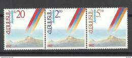 ARMENIEN Armenia 1992 Michel 194 - 196 MNH - Armenië
