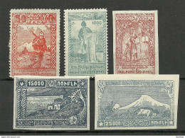 ARMENIEN Armenia 1921 = 5 Values From Set Michel II A - II S * - Armenië