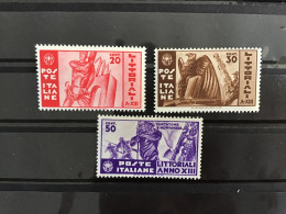 Italy 1935 University Contests Mint SG 450-2 Yv 357-9 Sass 377-9 - Mint/hinged