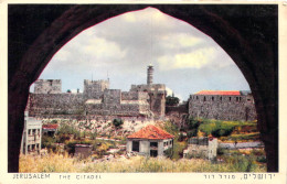 27046 " JERUSALEM-THE CITADEL " PANORAMA-VERA FOTO-CART. POST.NON SPED. - Israel