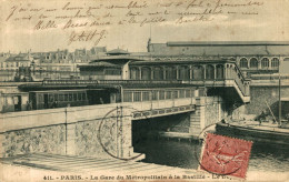 PARIS LA GARE DU METROPOLITAIN A LA BASTILLE - Pariser Métro, Bahnhöfe