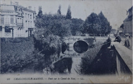 Cpa  CHALONS SUR MARNE Pont Sur Le Canal De Nau - BAA01 - Châlons-sur-Marne