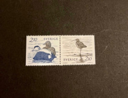 SUEDE 1986 2v Neuf MNH ** YT Mi 1376 1377 Pájaro Bird Pássaro Vogel Ucello Oiseau SWEDEN - Ducks