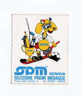 SPM Selezione Premi Medaglie Genova  Cm 8 X 10  ADESIVO STICKER  NEW ORIGINAL - Autocollants