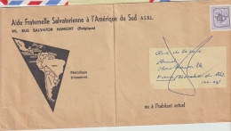 FT 11 . 2 Enveloppes . Hamont . Aisemont . Belgique  . Aide Fraternelle Salvadorienne . Illustrée . - Lettres & Documents