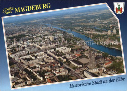 72501666 Magdeburg Historische Stadt An Der Elbe Fliegeraufnahme Magdeburg - Magdeburg