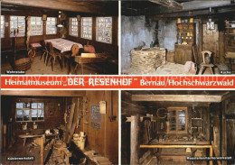 72501659 Bernau Schwarzwald Heimatmuseum Der Resenhof Wohnstube Kueche Werkstatt - Bernau