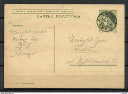 POLEN Poland 1938 Stationery Card Ganzsache 10 Gr. O 1939 - Interi Postali
