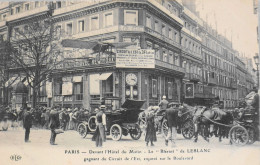 CPA. [75] > PARIS > L'Avion Monoplan "BLERIOT" De LEBLANC Exposé Sur Le Boulevard, Devant L'Hôtel Du Matin - 1911 - TBE - Autres & Non Classés